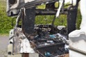 Wohnmobil ausgebrannt Koeln Porz Linder Mauspfad P053